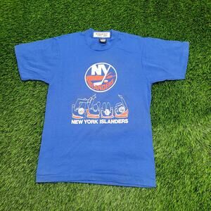 Vintage 80s New-York Islanders Hockey Shirt Small 18x25 USA